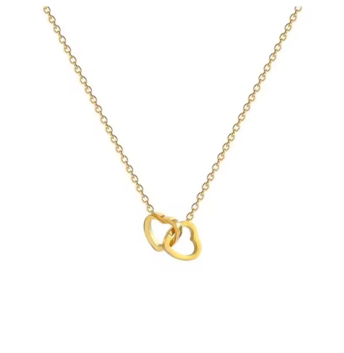 Double Heart Necklace