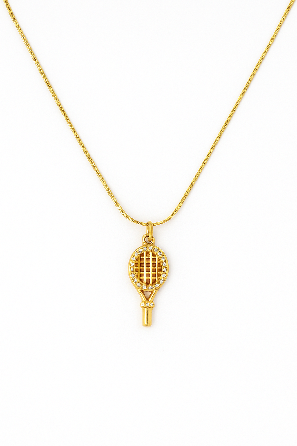 Tennis Racket Necklace