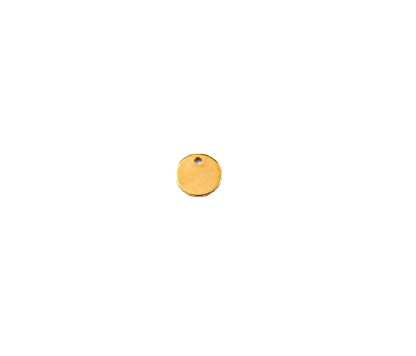 Circle Charm - 6mm Image