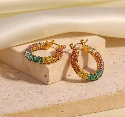 Multi-colour Hoops
