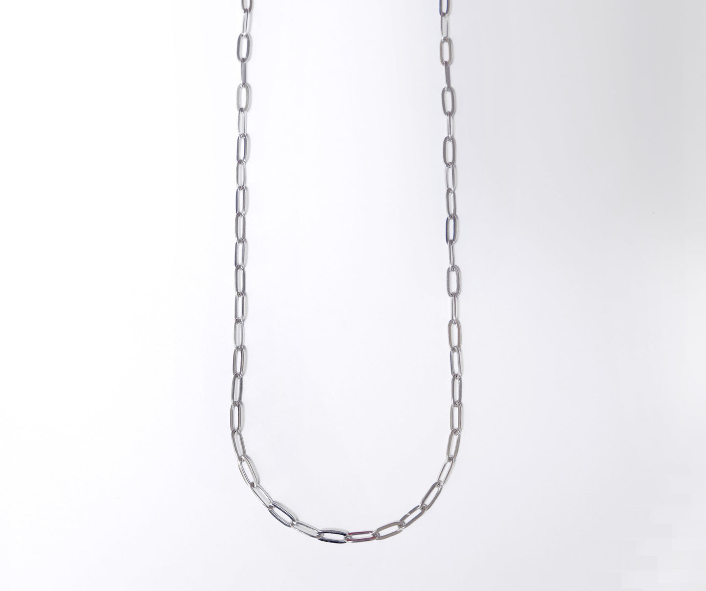 Slim Paper Clip - Necklace