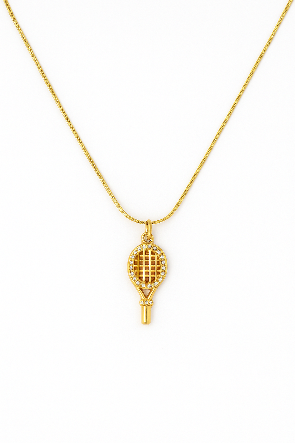Tennis Racket Necklace