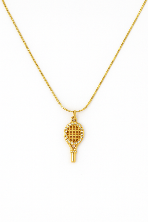 Tennis Racket Necklace