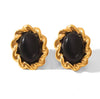 Sapphire Ebon Studs