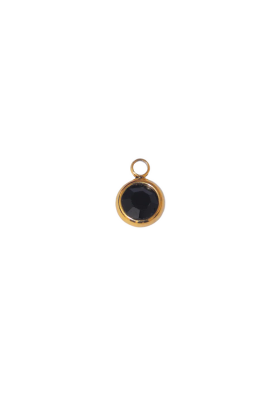 Black stone charm
