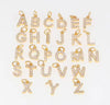Stone Inital Charm
