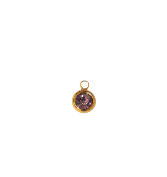 Purple stone charm