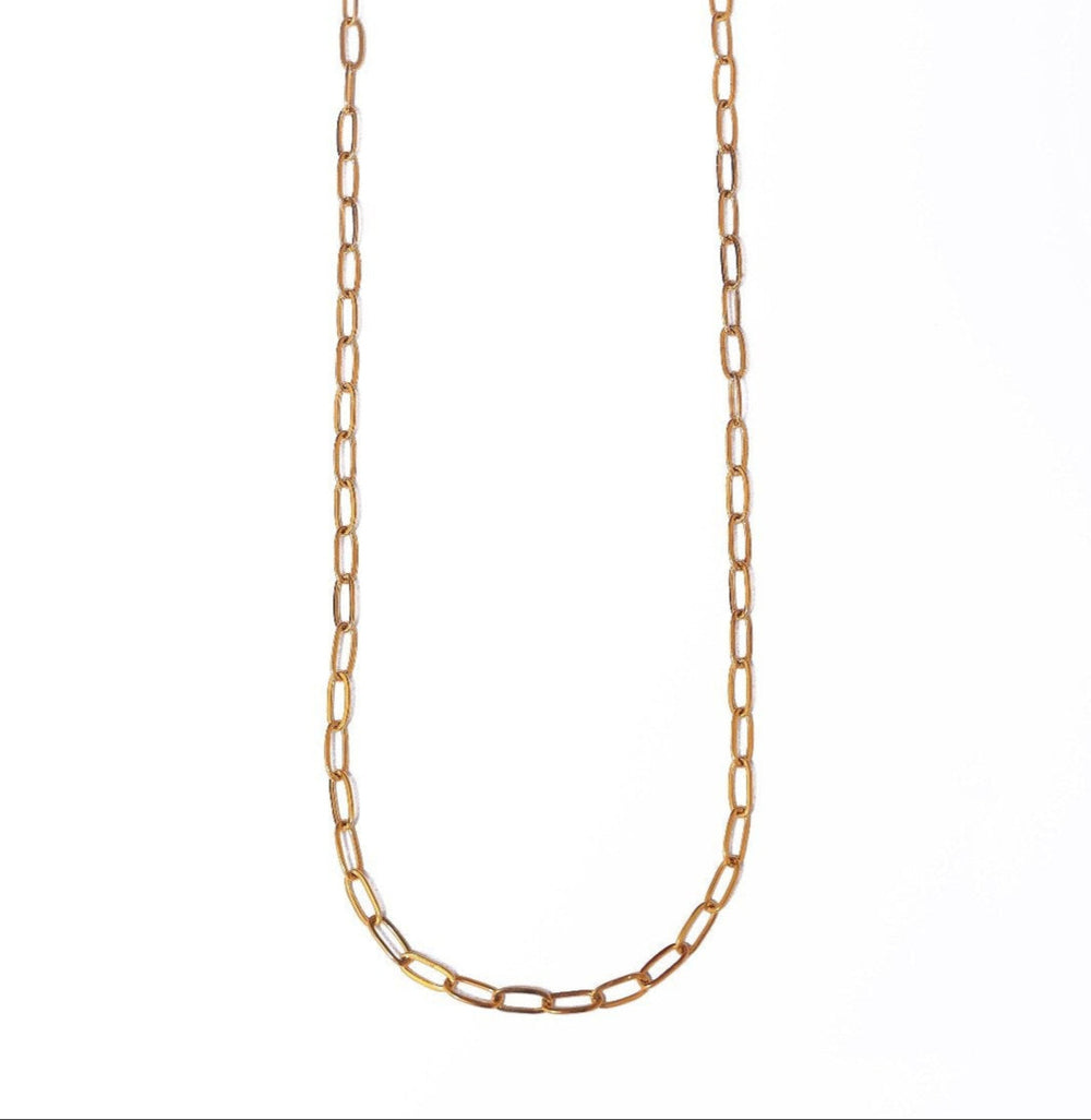 Slim Paper Clip - Necklace